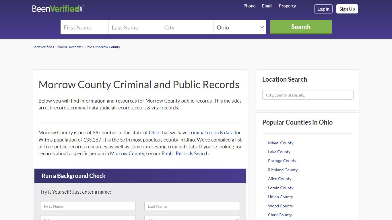 Morrow County Arrest Records in OH - Court & Criminal ...